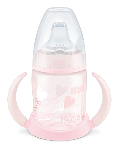 Nuk - Biberón Entrena First Choice+ 150 ml Blue&Rose Silicona T2 Rosa
