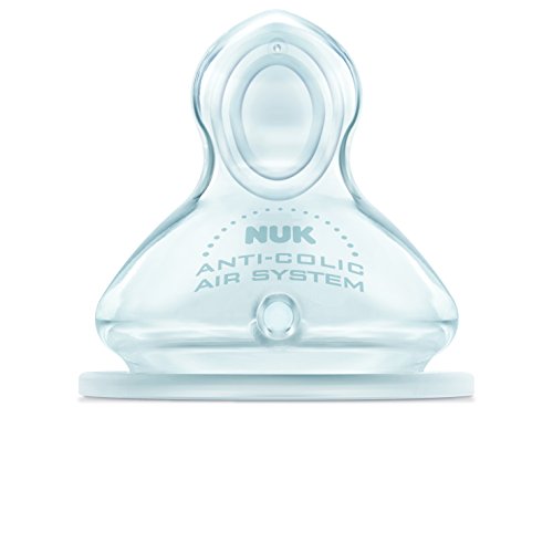 Nuk First Choice 710012 - Tetinas de silicona (2 unidades, talla 1, para leche, tamaño M)
