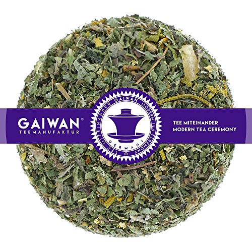 Núm. 1209: Té de hierbas "Hierbas frescas" - hojas sueltas - 100 g - GAIWAN® GERMANY - detoxifiante, detox, purificante, muérdago, bálsamo de limón, ortiga, piña y papaya, saúco, menta nana
