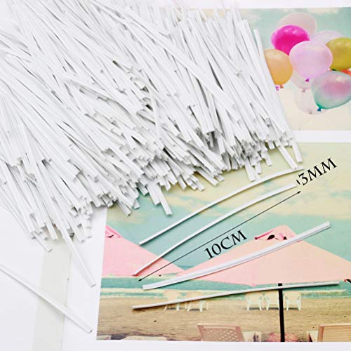 Nuoshen - 1000 tiras de alambre para hacer mascarillas faciales, de plástico, para ajustar al puente de la nariz, accesorios para manualidades