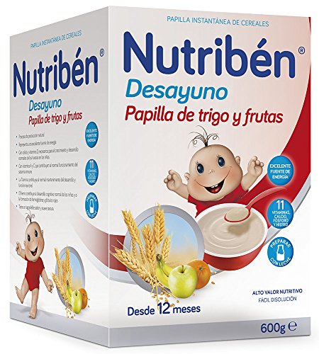Nutriben Papilla Desayuno Copos de trigo y Frutas 750 gr