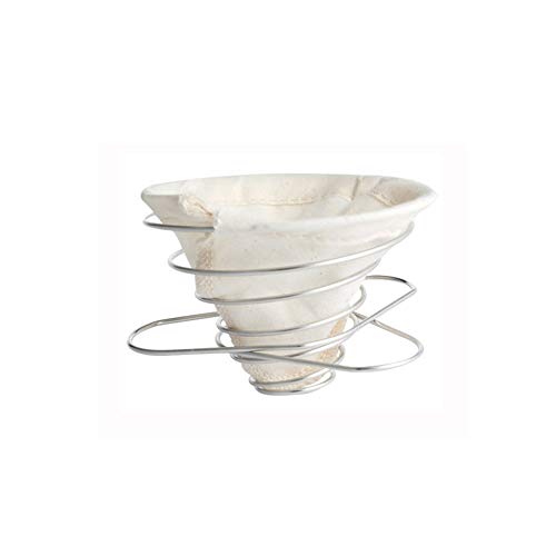 NUVO - Filtro de café de doble capa reutilizable con franela de algodón (3 ~ 4 tazas)