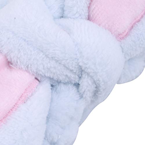 NYAOLE Bowknot Cinta de pelo de coral elástica Make Up rostro lavado ducha cinta para el pelo para limpieza facial