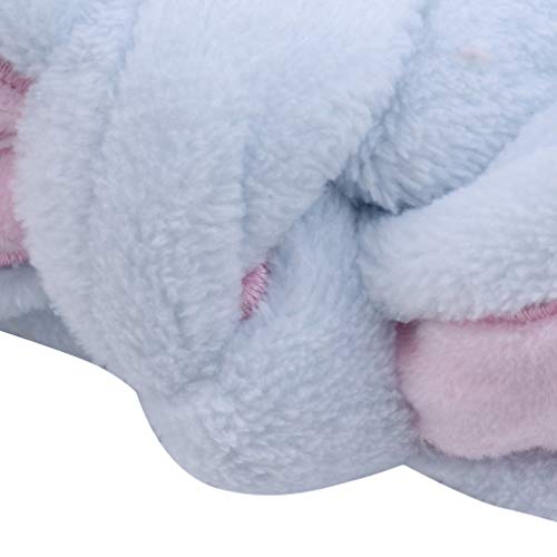 NYAOLE Bowknot Cinta de pelo de coral elástica Make Up rostro lavado ducha cinta para el pelo para limpieza facial