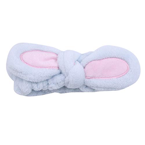 NYAOLE Bowknot Cinta de pelo de coral elástica Make Up rostro lavado ducha cinta para el pelo para limpieza facial