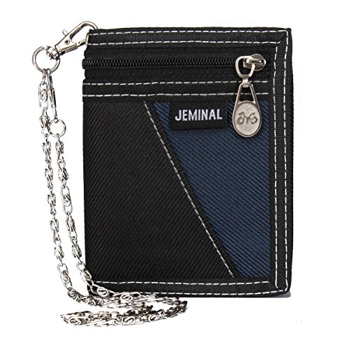 OB OURBAG Hombre Carteras Cartera de Lona Vertical Masculino Bolso Carteras Negro