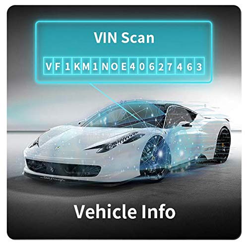 OBD 2 Diagnosticos Coche Portátil OBD II Auto Scanner Interfaz Estandar 16 Pines con Lectura y Borrado de Códigos de Error y Prueba de Batería para Automóviles Protocolos OBDII y Modos OBD2/EOBD/Can