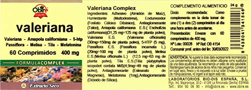 Obire Valeriana 400 mg - 60 Comprimidos