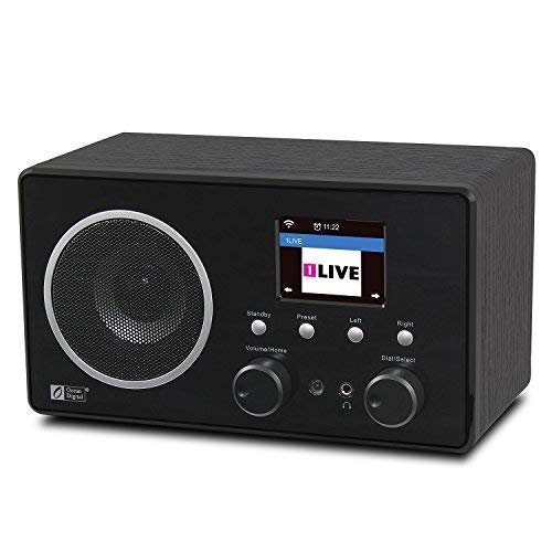 Ocean Digital WR282CD Radio de Internet Dab/Dab + con Bluetooth/FM 2.4 'Pantalla LCD en Color - Negro