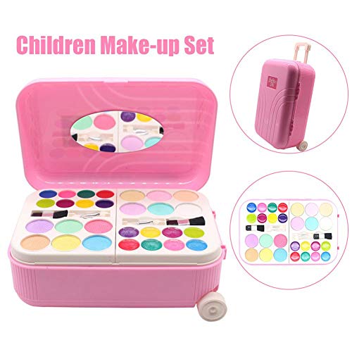 Oddity Set de paletas de Maquillaje, vestirse con Estuches de tocador Juego de imaginación Maquillaje cosmético Lavable Real Girl Makeup Toy para niñas y niños