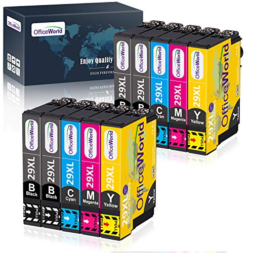 OfficeWorld 29 29 XL Cartuchos de Tinta para Epson 29XL Compatible con Epson Expression Home XP-245 XP-342 XP-442 XP-235 XP-335 XP-255 XP-452 XP-352 XP-455 XP-345 XP-432 XP-332 XP-247