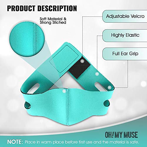 Oh My Muse Mascarilla de elevación – Banda de elevación reutilizable doble reductor de barbilla – Estética V Line Face Shaper (negro)