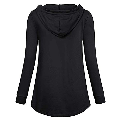 OHQ Camisetas Maternidad Mujeres De EnfermeríA Mangas Largas Casual Top Ropa De Lactancia Negro Blanco Gris Azul Rojo Blusa Sudadera (Negro#3, M)