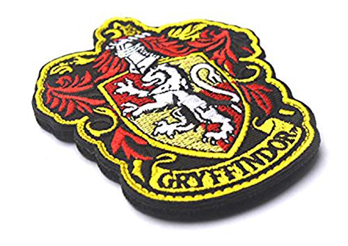 Ohrong Harry Potter - Parche bordado con gancho y lazo de la casa de Gryffindor de Slytherin Ravenclaw Huflepuff Hogwarts