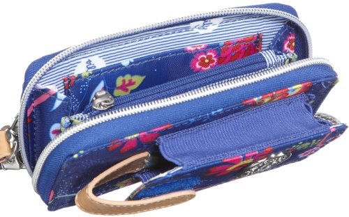 Oilily - Bolsa de Viaje de Poliuretano Mujer, Color Azul, Talla 8 x 4.5 x 13.5