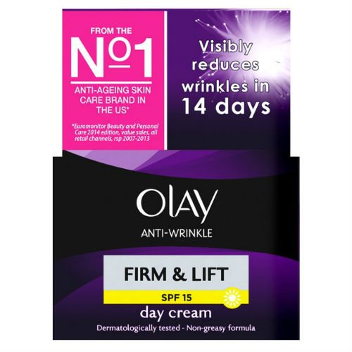 Olay Anti-Arrugas Firme y Levante crema hidratante crema de día SPF15 50 ml caso de 2