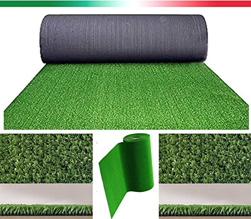 Olivo.Shop – Grass Green, césped sintético de 7 mm para realizar jardines o campos de fútbol. Manto de hierba artificial de imitación y hierba disponible en varios tamaños (1 x 20 metros)