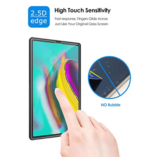 Olycism Compatible para Samsung Galaxy Tab S5e Protector de Pantalla (2-Pack) Ajuste Alta Definición 9H Dureza Anti-arañazo No Hay Burbujas Ultra Resistente Vidrio Cristal Templado