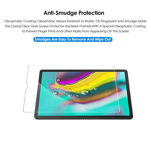 Olycism Compatible para Samsung Galaxy Tab S5e Protector de Pantalla (2-Pack) Ajuste Alta Definición 9H Dureza Anti-arañazo No Hay Burbujas Ultra Resistente Vidrio Cristal Templado