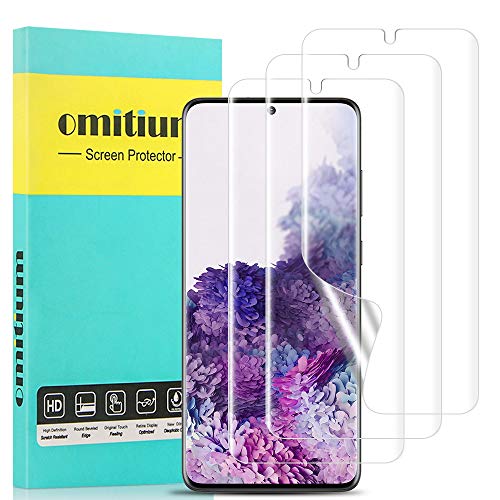 omitium Protector de Pantalla Samsung Galaxy S20, (6.2") Samsung Galaxy S20 Película Protector de TPU [3 Packs] [Cobertura Completa] Sin Burbujas Alta Definición Samsung Galaxy S20 Film Protector