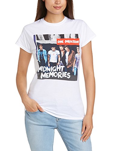 One Direction ONEDTEE70LSW02 - Camiseta de Manga Corta para Mujer, Color Blanco, Talla Medium