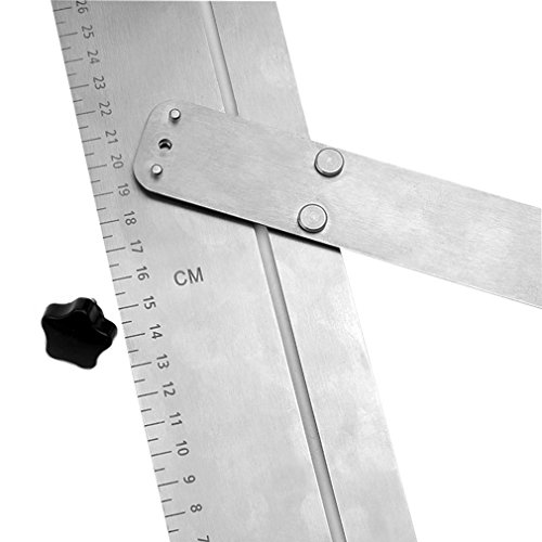 ONEVER Torta del acero inoxidable raspador de la torta ajustable borde suave hornear tortas de peine