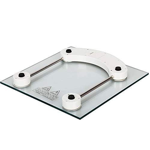 Online-shoppee Báscula de baño digital BodyTone digital | Báscula de pesaje corporal con pantalla LCD | Báscula de peso cuadrada con tecnología Step-On | 180 Kg