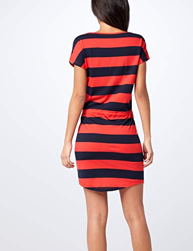 Only Onlmay S/s Dress Noos Vestido, Multicolor (Night Sky Stripes: Block High Risk Red), 36 (Talla del Fabricante: X-Small) para Mujer