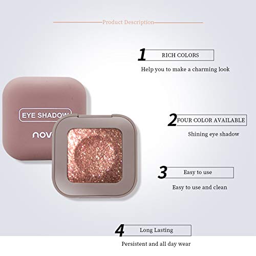 Onlyoily Sombra de ojos brillante- Paleta de maquillaje portátil (03#)