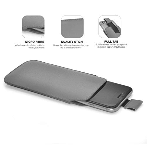 ONX3 - Funda de piel sintética para Huawei Y3 (2018), color gris