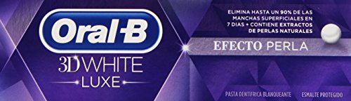 Oral-B - 3D White Luxe - Pasta dentífrica blanqueante con efecto perla - 75 ml