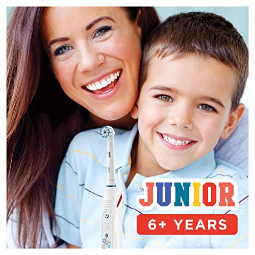 Oral-B Junior Smart - Cepillo Eléctrico Recargable con Tecnología de Braun, 1 Mango, 1 Cabezal, Apto para Niños Mayores de 6 Años