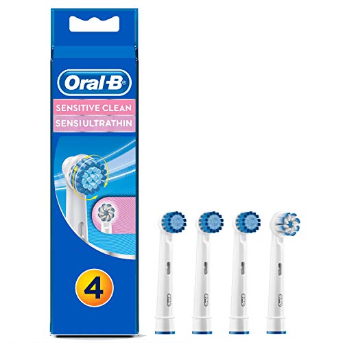 Oral-B - Pack de 3 cabezales para cepillos de dientes sensible+1 cabeza para cepillo de dientes Senses UltraThin, modelos aleatorios