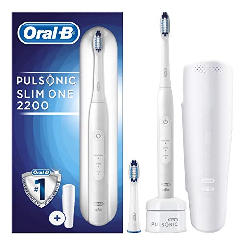 Oral-B Pulsonic 2200 Adulto Cepillo dental sónico Blanco - Cepillo de dientes eléctrico (Batería, Batería integrada, 240 h, 1 pieza(s), 2 pieza(s))