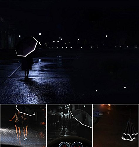 Orediy Paraguas invertido de Doble Capa, con patrón de Talavera Azul Claro, Paraguas Grande para el Reverso del Coche, antiUV, Resistente al Viento, Lluvia, Sol, Paraguas de Viaje