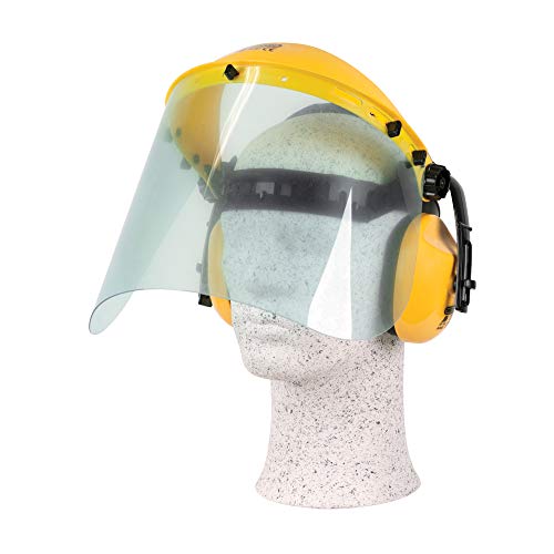 Oregon Q515062 - Protectores de oídos con visor de policarbonato y la combinación de la podadora y desbroce