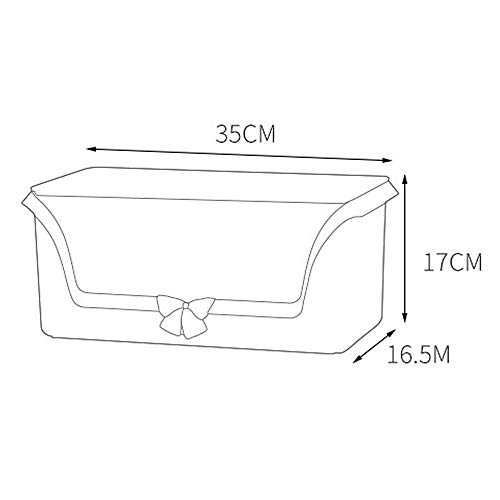 Organizador cosmético Vintage Arco-nudo organizador cosmético del maquillaje del soporte de exhibición de la joyería Caja de almacenamiento Perfumes Barras de labios Divisor de contenedores de gran ca