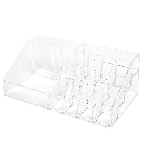 Organizador de acrílico para cosméticos, de la marca HomeKit con 16 compartimentos