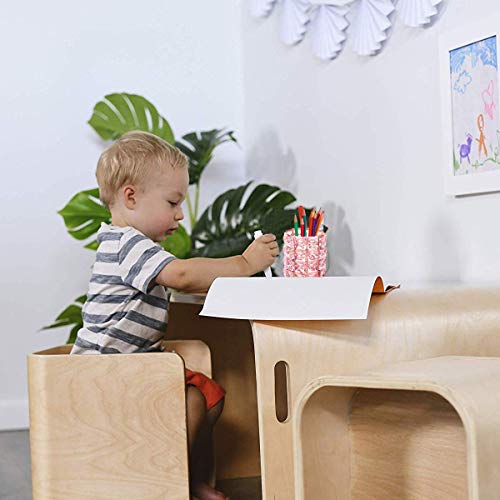 Organizador de brochas de Maquillaje para Mujer, con Forma de Cubo de Almacenamiento, para Cejas, lápices, Vasos y Herramientas(Oro Rosa)