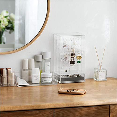 Organizadores de cosméticos Entre Copas Soporte De La Joyería Hogar De Materiales Plásticos Joyería De Almacenamiento En Rack Desktop Pendientes del Collar Acabado Rack Se Puede Extraer