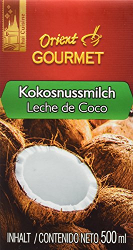 Orient Gourmet Leche de Coco Contenido de Grasa 17-19% - 12 Tetra Pack