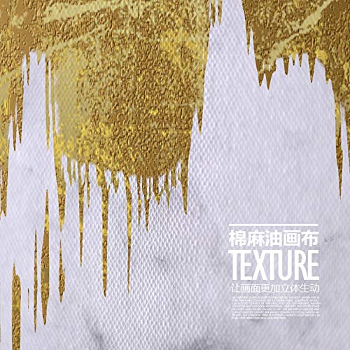 Oro lienzo de pintura que fluye de la pintura abstracta dormitorio cuadro de la pared for la sala de pósteres y láminas Morden Inicio Pintura creativa ( Color : C , Size (Inch) : 30x30cm(No Frame) )