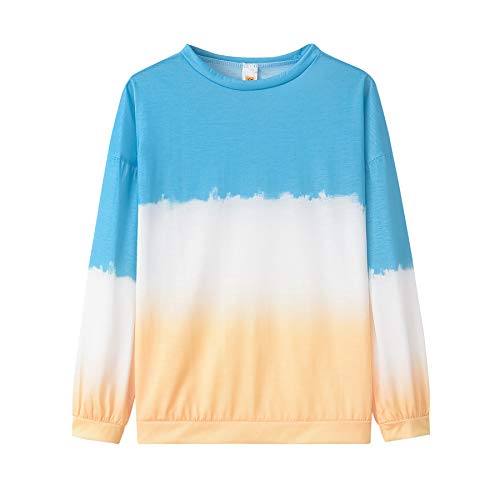 OtoñO Invierno Mujer SuéTer Arco Iris Gradiente ImpresióN SuéTer De Manga Larga