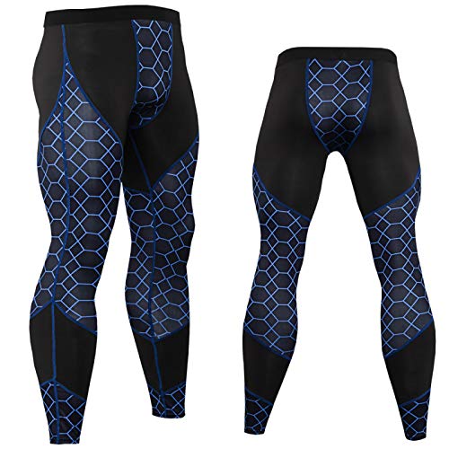 Oukeep Pantalones De Fitness para Hombres Europeos Y Americanos Costura De Impresión Deportes Entrenamiento para Correr Mecha Pantalones Ajustados De Alta Elasticidad De Secado Rápido Buceo Montar