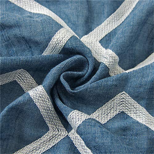 Oukeep Primavera Y Otoño Para Mujer Bufanda Étnica Bufanda De Seda Chal Para El Sol Aire Acondicionado Doble Uso De Gran Tamaño Blue Diamond Beach Vacaciones Junto Al Mar