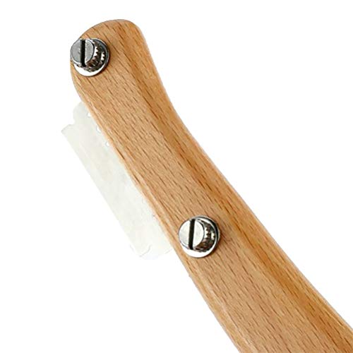 Ourine Fabricación de Masa Maquinilla de Afeitar Mango de Madera Utensilios para Hornear Cortadores de Pan Cortador Herramienta de Corte para Bricolaje Masa para Hornear Cocina