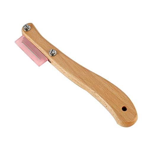 Ourine Fabricación de Masa Maquinilla de Afeitar Mango de Madera Utensilios para Hornear Cortadores de Pan Cortador Herramienta de Corte para Bricolaje Masa para Hornear Cocina
