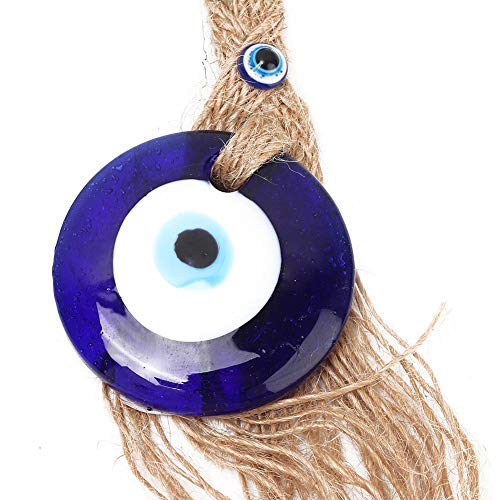 Outbit Adorno Colgante de Pared de Mal de Ojo - Amuleto de Cristal Turco Amuleto de Ojo de la Suerte Azul Colgante de Pared de Mal de Ojo Turco Protección de la Suerte