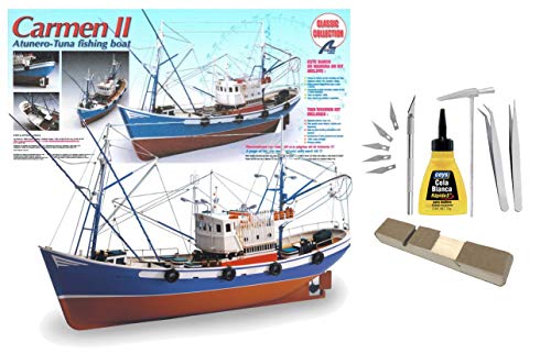 Outletdelocio Artesania Latina 18030. Maqueta de Barco en Madera. Pesquero Carmen ll. + Herramientas. 50403/57395
