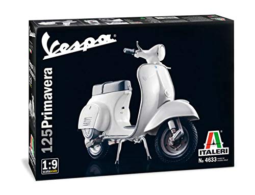 Outletdelocio. Italeri 4633. Maqueta Moto Vespa 125 Primavera. Kit de Montaje. Escala 1/9
